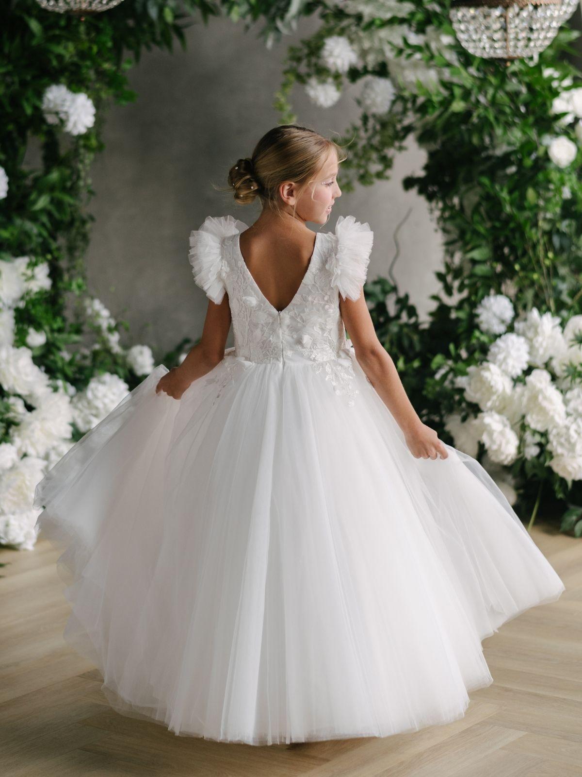 First Communion Communion Dresses Flower Girl Wedding White Dress