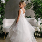 First Communion Communion Dresses Flower Girl Wedding White Dress