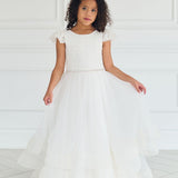 First Communion Communion Dresses Flower Girl Wedding White Dress