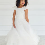 First Communion Flower Girl Wedding White Dress
