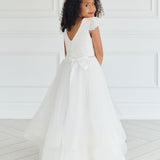 First Communion Flower Girl Wedding White Dress