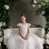 First Communion Flower Girl Wedding White Dress