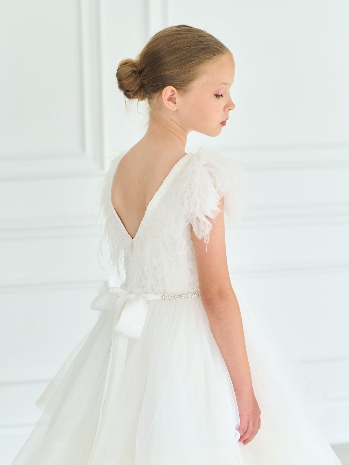 First Communion Communion Dresses Flower Girl Wedding White Dress