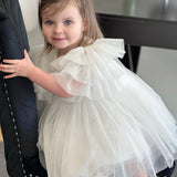 Baby Baptism Dresses Flower Girl Wedding White Dress