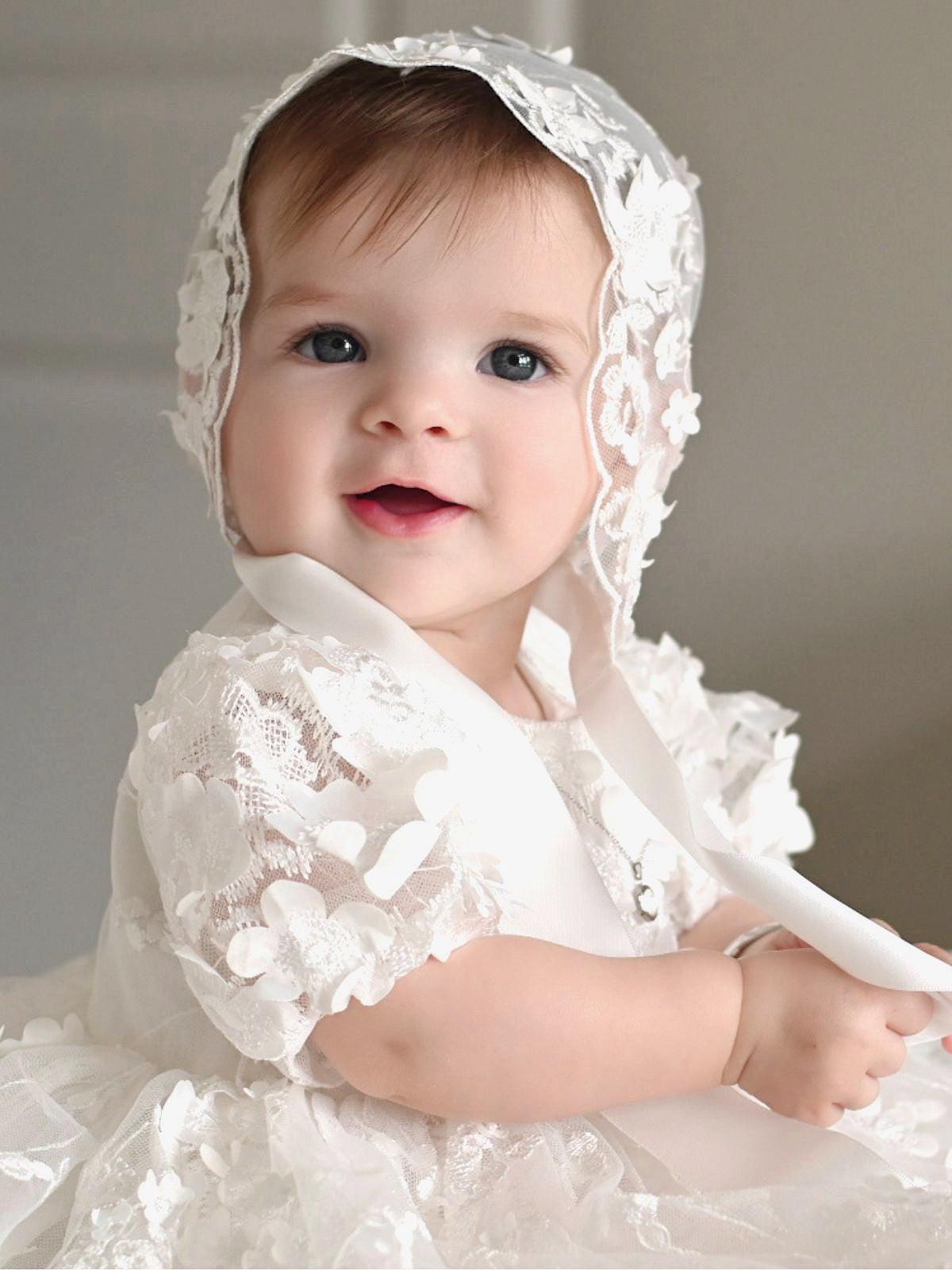 Baby Baptism Dresses Flower Girl Wedding White Dress