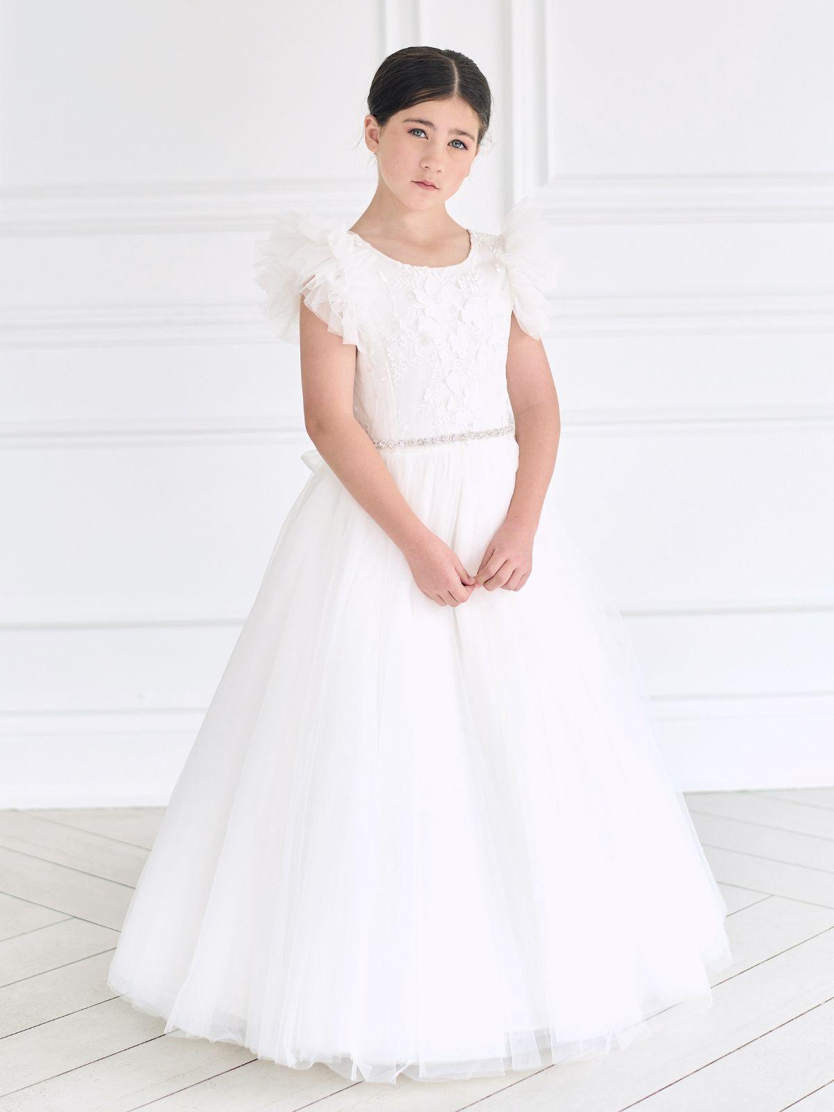 First Communion Communion Dresses Flower Girl Wedding White Dress