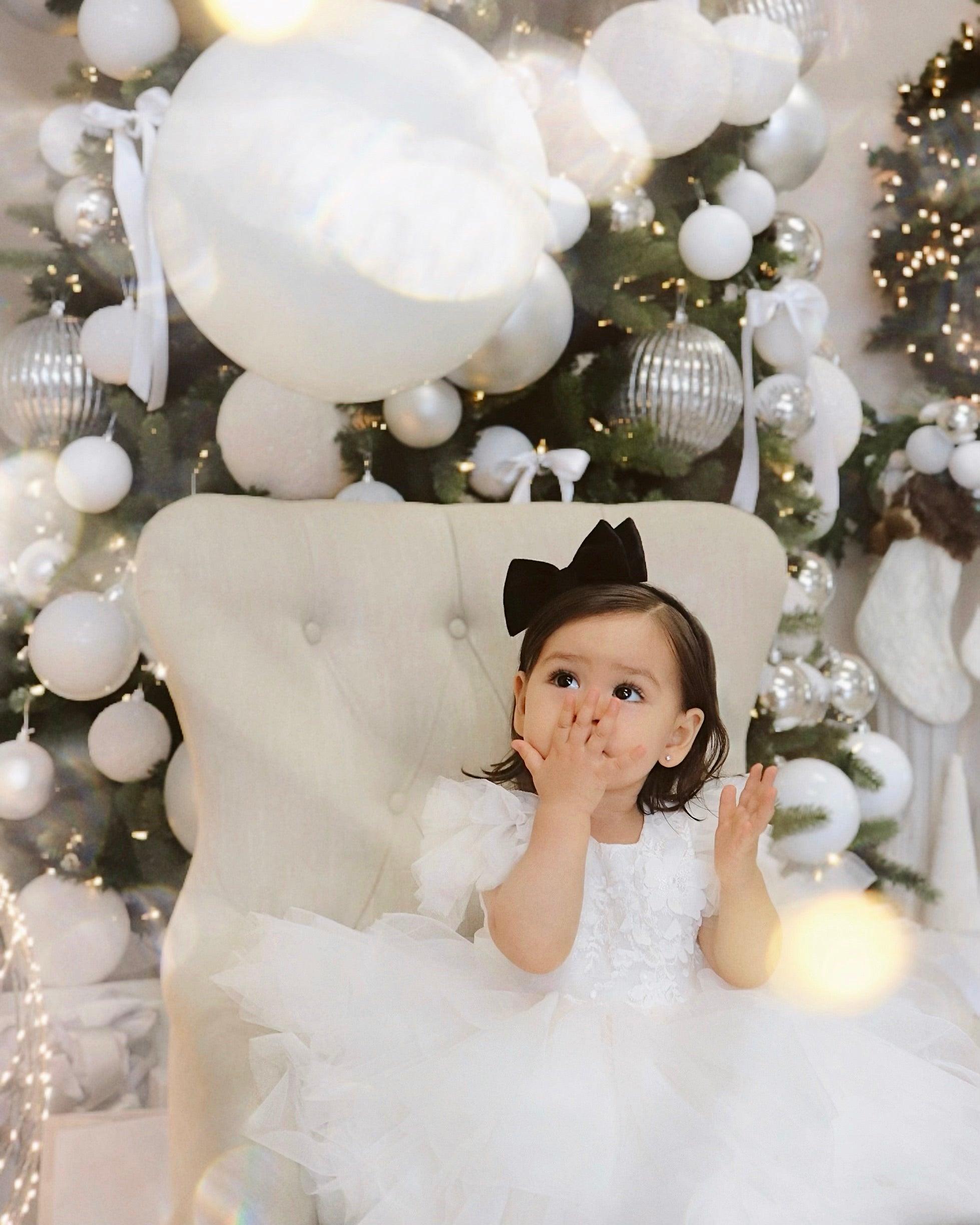 Baby Baptism Dresses Flower Girl Wedding White Dress