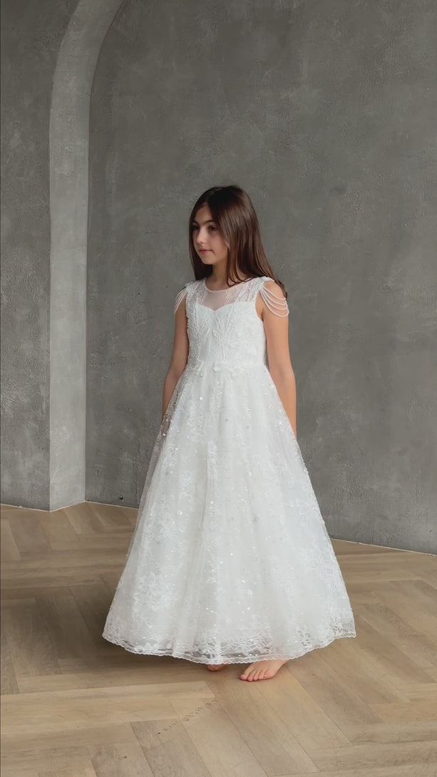 teterwarm communion girl white dress