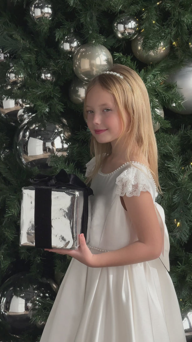 Tania - JK60 Communion White Dress Teter Warm