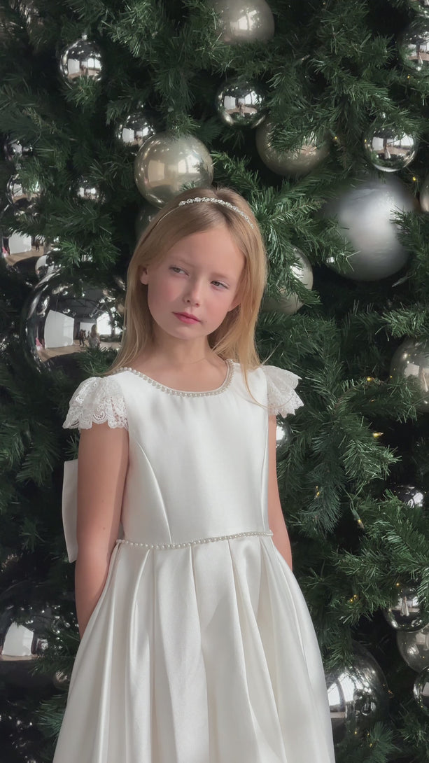 Tania - JK60 Communion White Dress Teter Warm