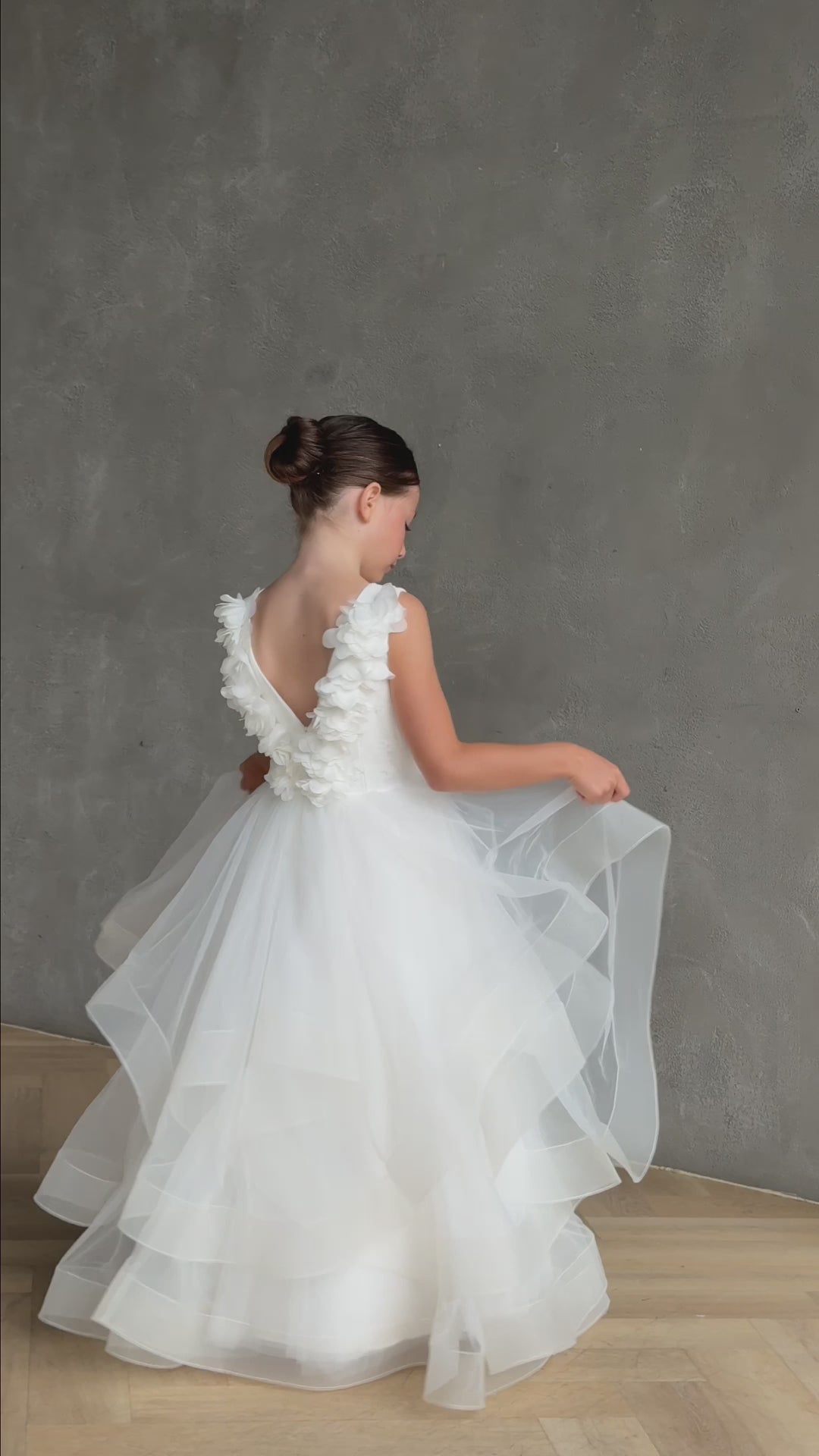 teter warm communion flower girl white dresses