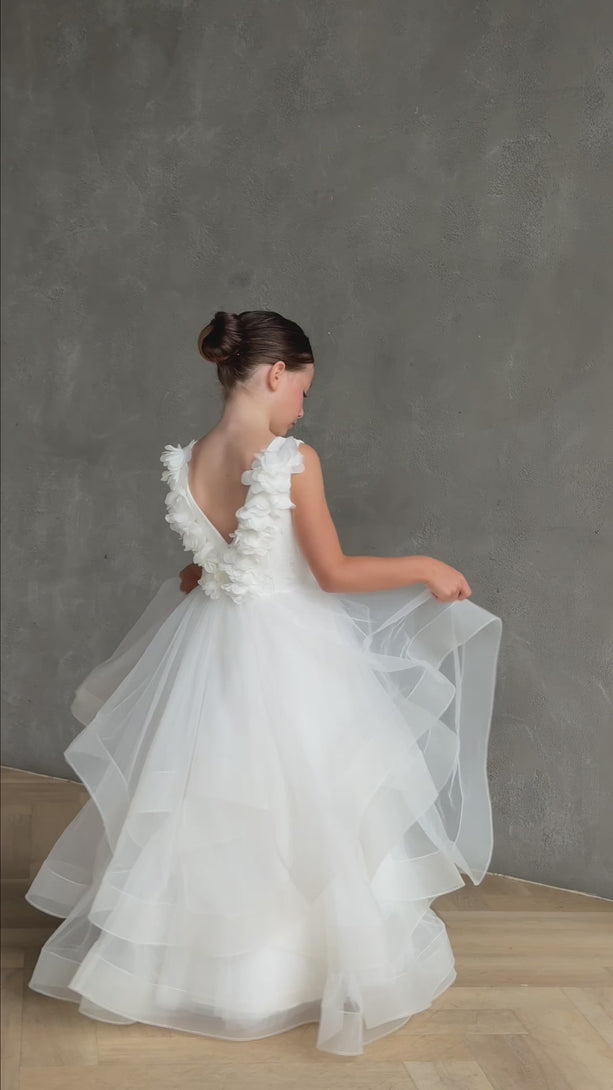 teter warm communion flower girl white dresses