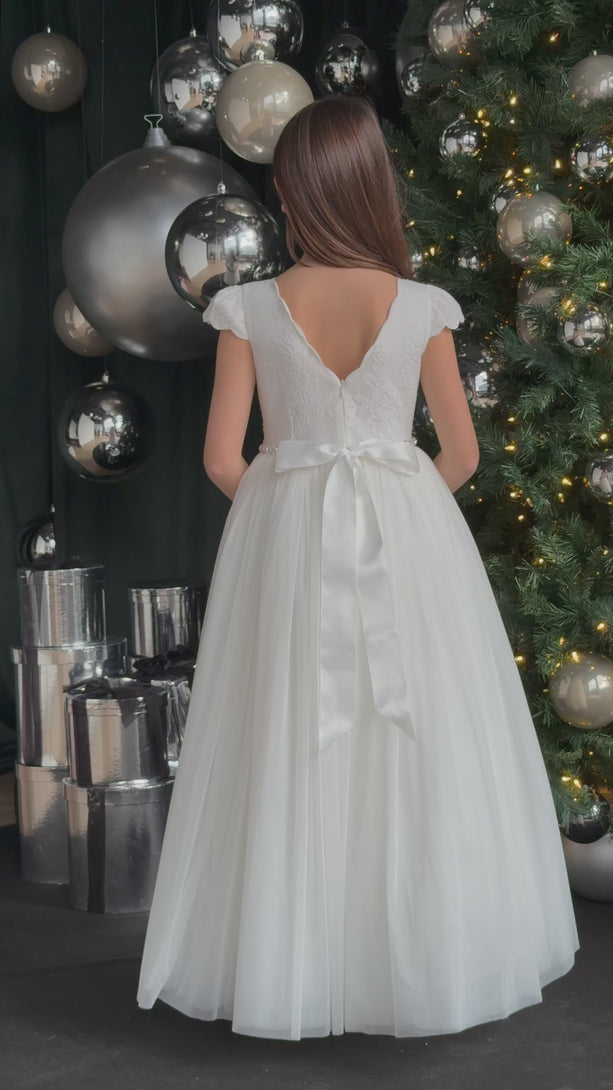 Glen - JK25 Communion White Dress Teter Warm