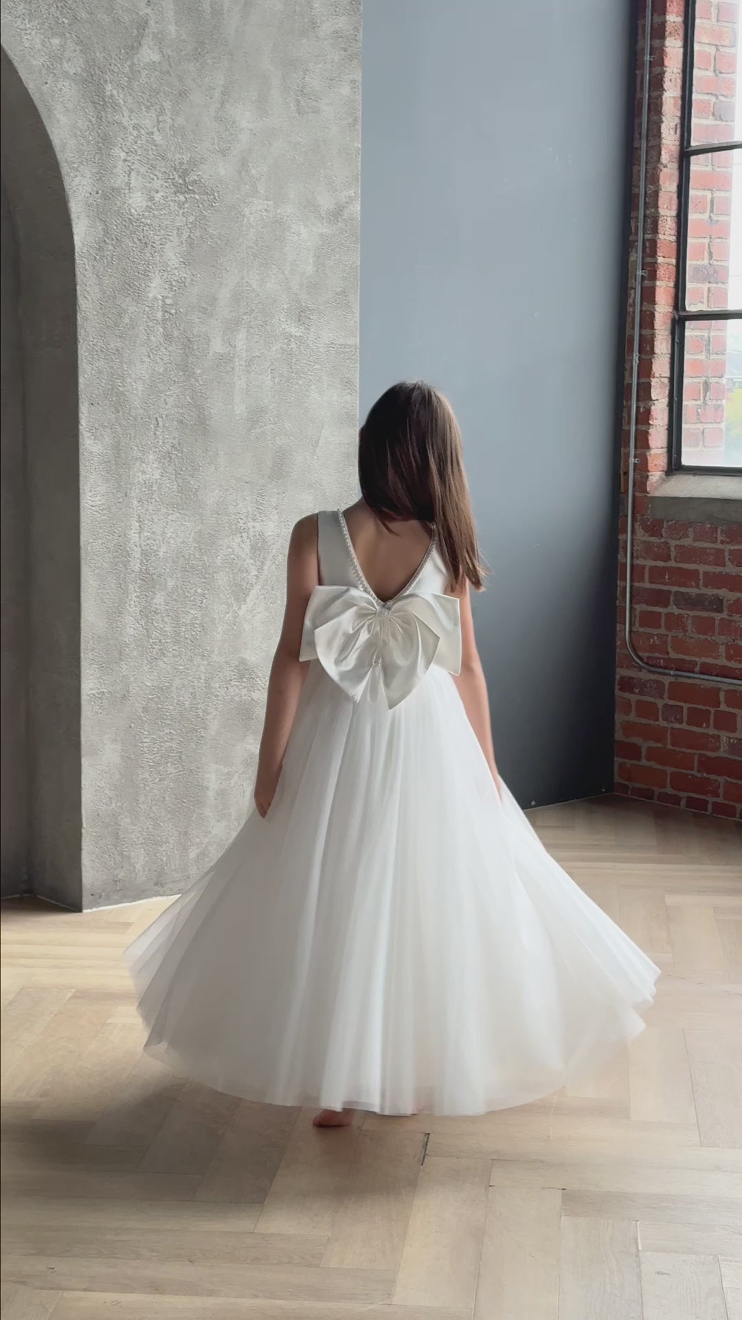 teter warm communion flower girl white dresses