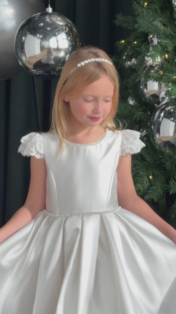Tania - JK60 Communion White Dress Teter Warm