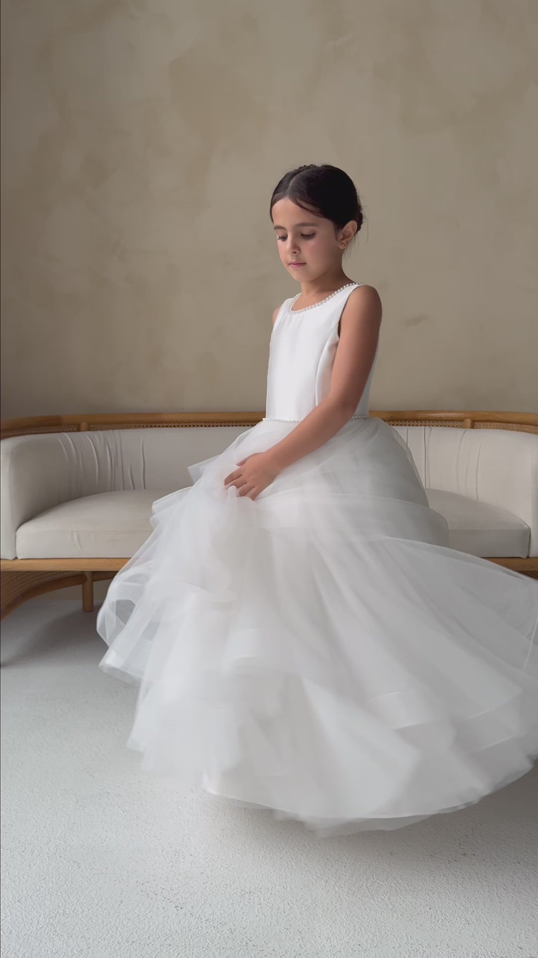 teter warm communion flower girl white dresses