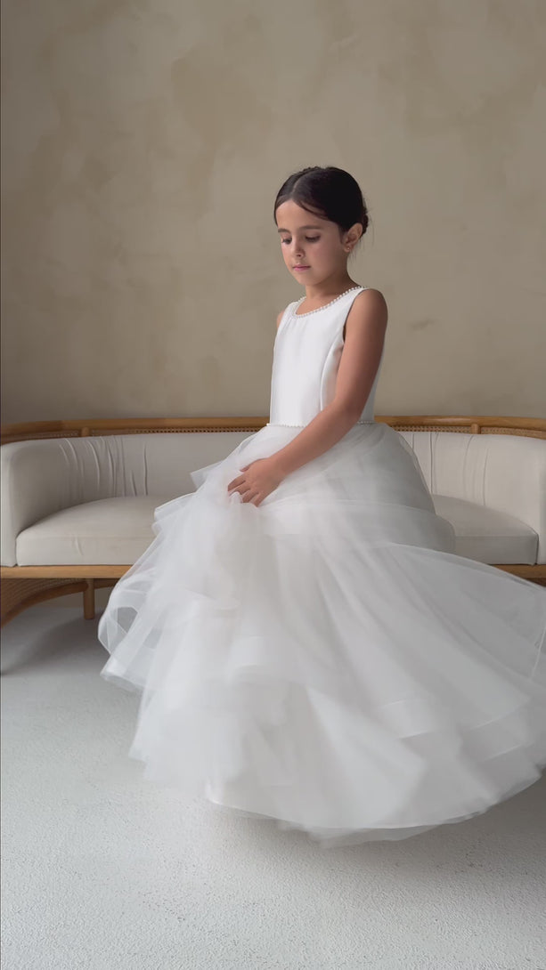 teter warm communion flower girl white dresses