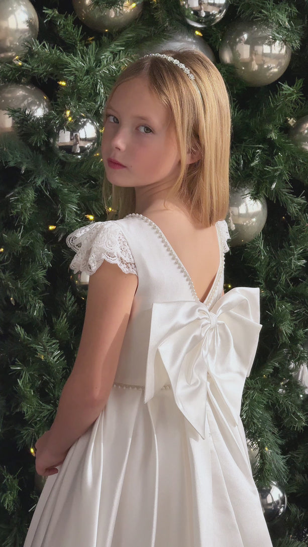 Tania - JK60 Communion White Dress Teter Warm