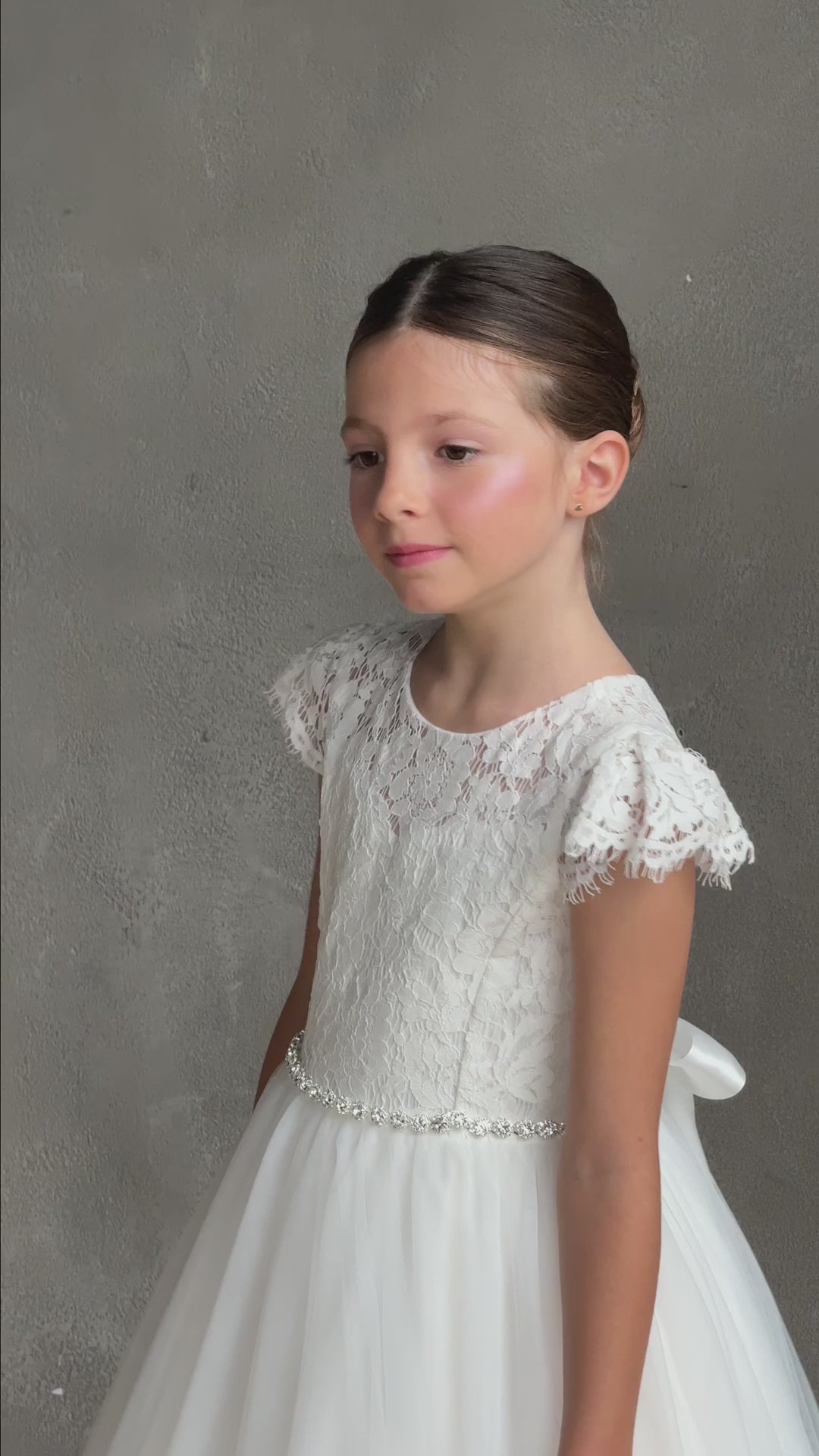 teter warm communion flower girl white dresses
