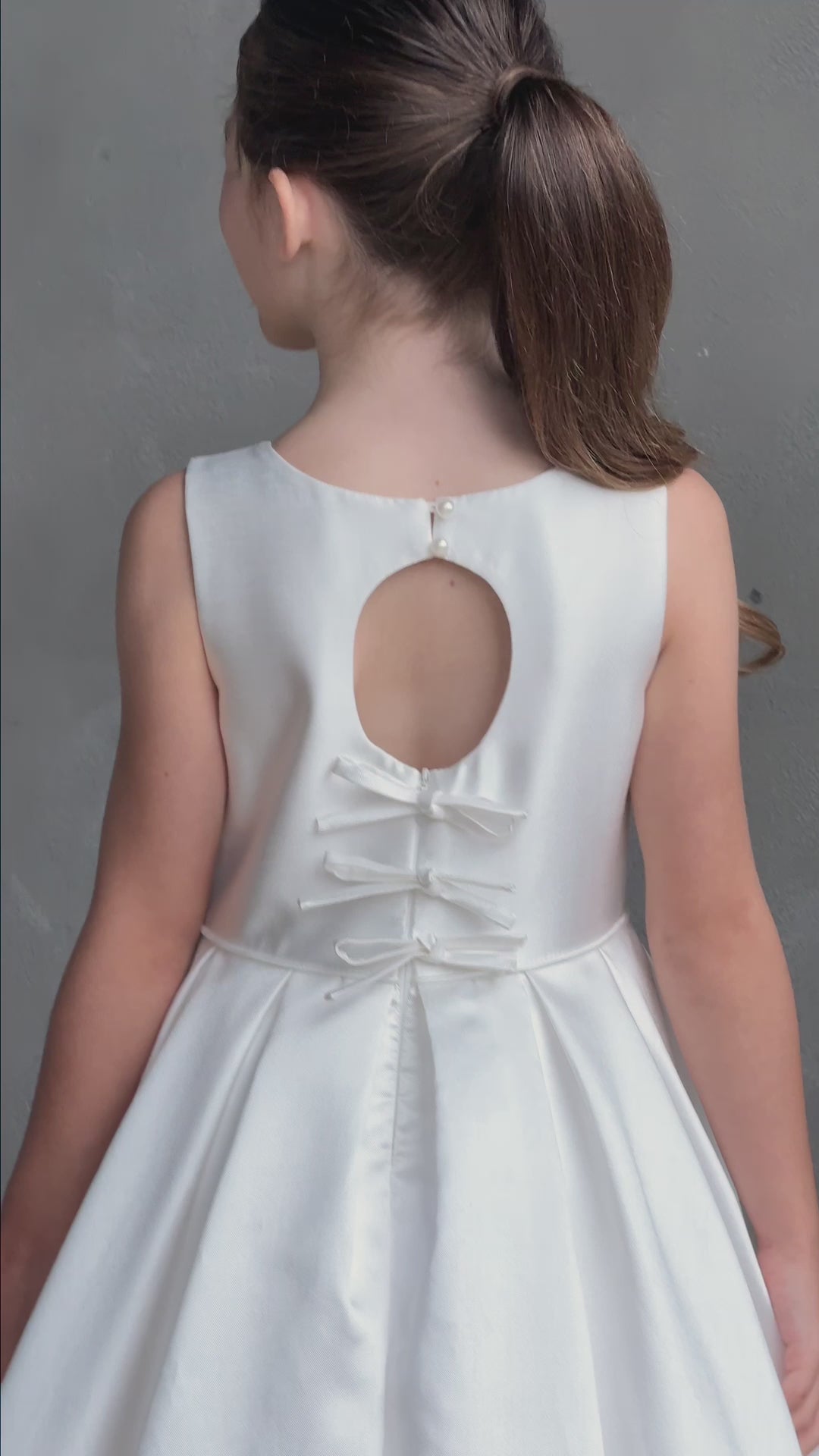 teter warm communion flower girl white dresses
