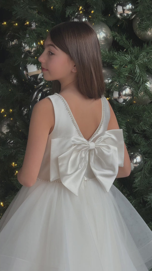 teter warm communion flower girl white dresses